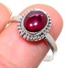 Натуральный гранат драгоценный камень ручной работы 925 пробы серебро подарок кольцо S.10 O1y50