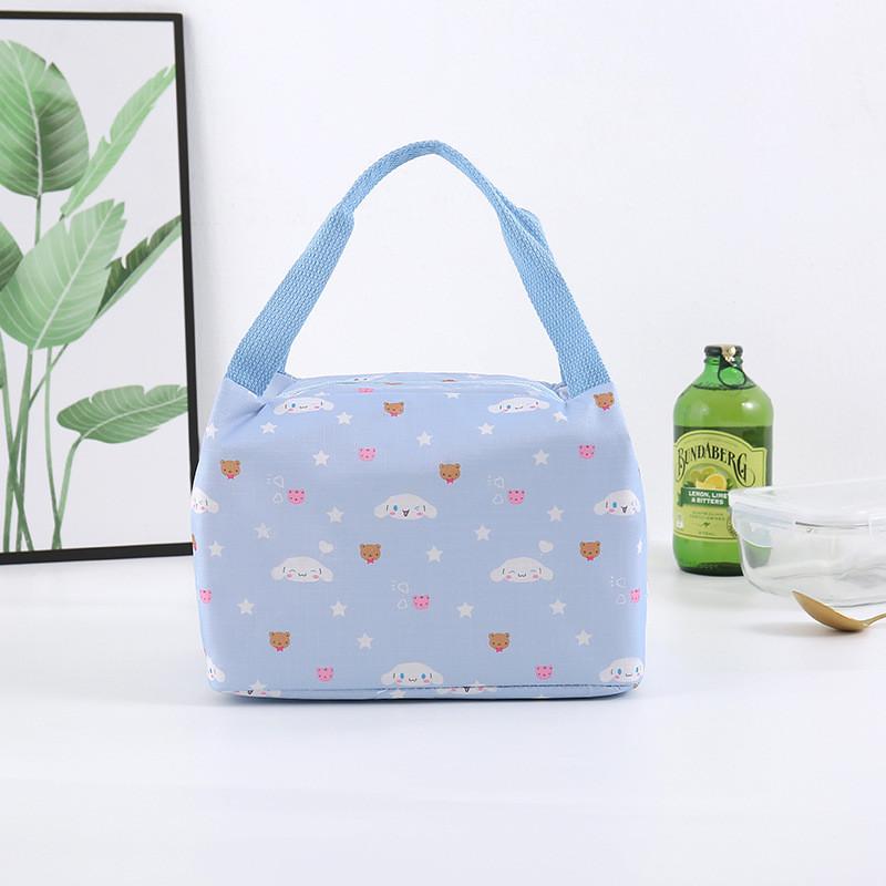 Kuromi Waterproof Cartoon Lunch Bag With Insulated Design For School And Office Use