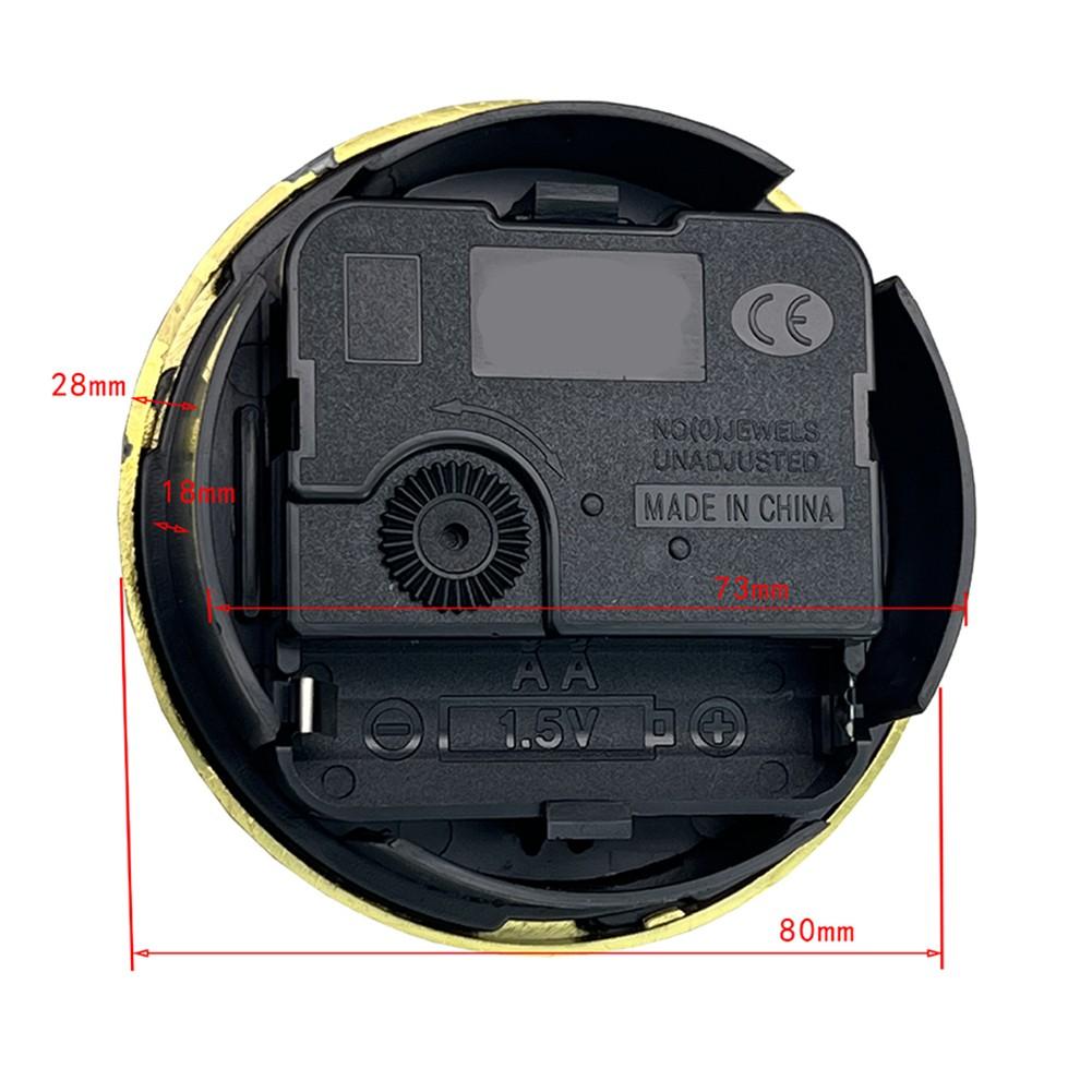 80MM кварцевые часы вставки механизм движения замена римские арабские цифры