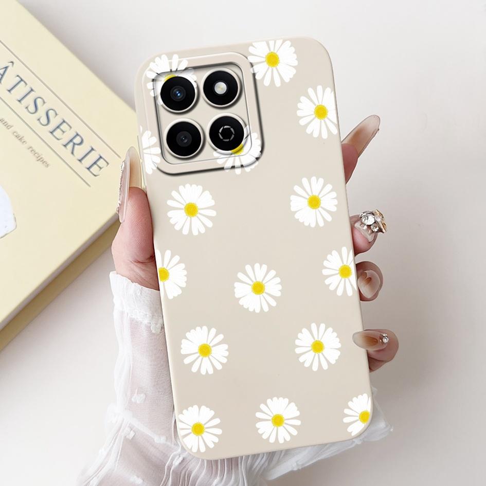 For Honor X7c 4G Case ALT-LX2 Shockproof Cover Sweet Girls Love Heart Soft Liquid Silicone Phone Cases For Honor 200 Smart Coque