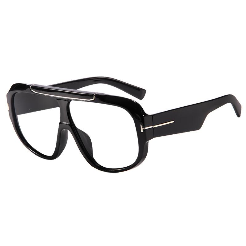 Новые солнцезащитные очки-авиаторы Т-образной формы с большой оправой, женский уличный стиль, защита от УФ-лучей, модные солнцезащитные очки, ощущение высокого класса, «лягушачьи глаза»