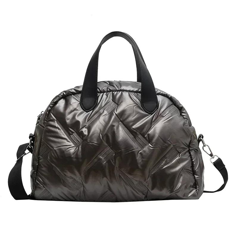 Женские зимние сумки через плечо, просторные, с хлопковой подкладкой, стеганые, большие, модные, через плечо