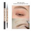 2 в 1 жидкая ручка для татуировки бровей ультра тонкая двойная головка устойчивая к поту легко окрашиваемая водная ручка для бровей косметический макияж для глаз