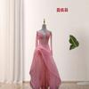 New Sexy Irregular Lace Trailing Long Gloved Wedding Evening Dress Dress