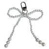 Sparkling Keyring with Dazzling Bowknot Pendant Stylish Bowknot Pendant Keyring Lovely Phonechain Key Chain Decoration