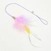 Starry Sky Cat Teaser Wand Kitty Interactive Toys Kitten Funny Feather Colorful Three Sections Rod Teaser Wand Pet Cat Supplies