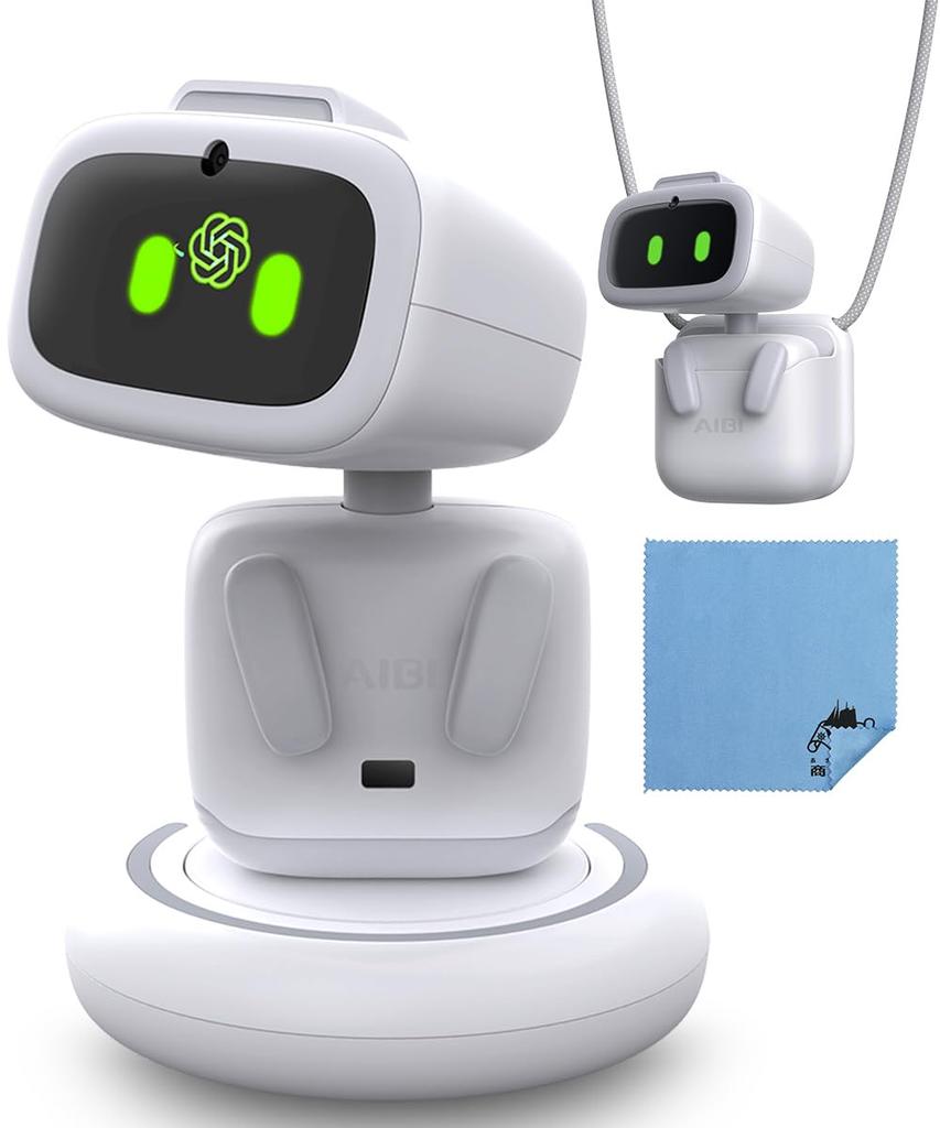 EMOPET Aibi Карманный питомец Робот-компаньон с ИИ, оснащенный ChatGPT, с голосовым управлением, функцией танца и эмоциональным взаимодействием - Ультрапортативный настольный питомец