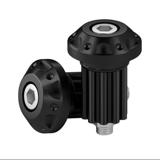 1 Pair Motorcycle Handlebar End CNC Aluminum Alloy Universal Motorbike Scooter Grip Handle End Plug Trim Cover Modification Accessories