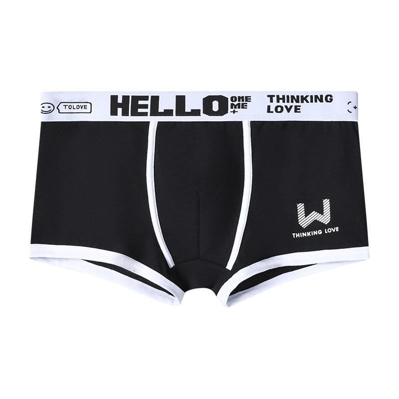 Мужские трусы, хлопковые боксеры, мужское нижнее белье, мужские боксеры, дышащие U-образные выпуклые мужские трусы, сексуальные большие размеры