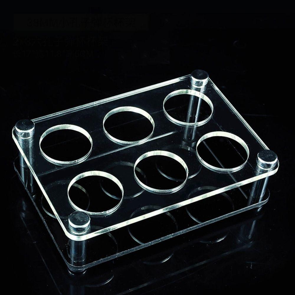 Multi-slots Wine Cup Holder 32/38mm Shot Glasses Holder Supplies Shelf Cup Serving Tray  Champagne