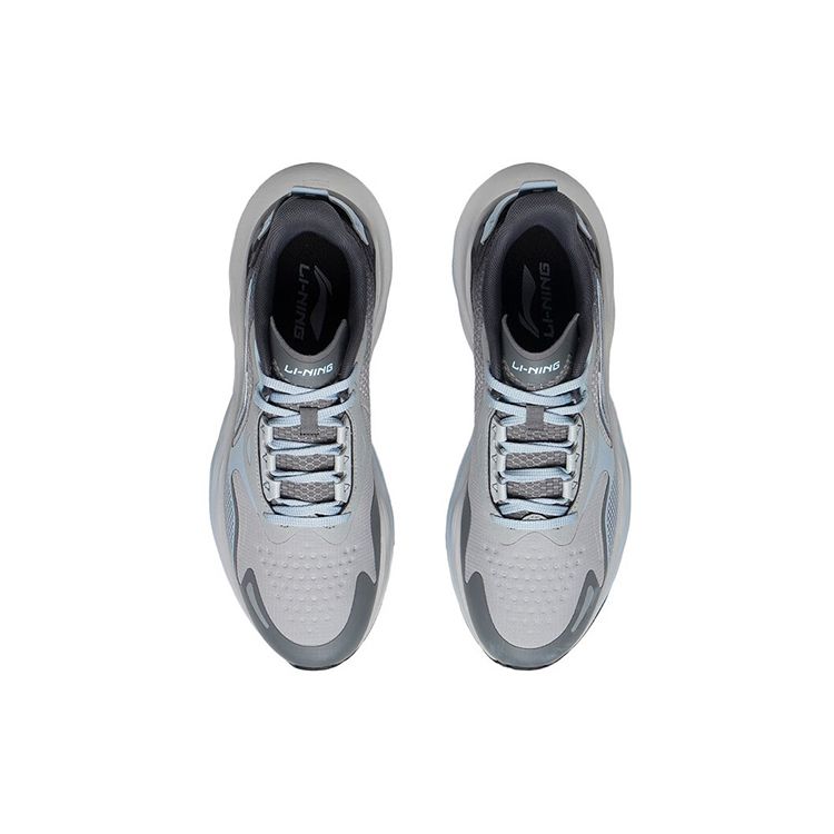 Кроссовки Li Ning Yufeng с низким верхом, амортизирующие, нескользящие, прочные, мужские, серые, черные ARSS013-3