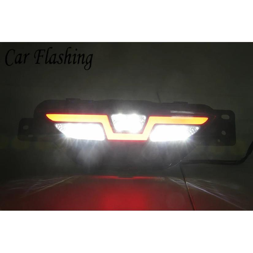 CSGJMY 1PCS For Toyota C-HR CHR 2016 2017 2018 2019 Car LED Reflector driving Lamp Rear Fog Lamp Rear Bumper tail Brake Lights