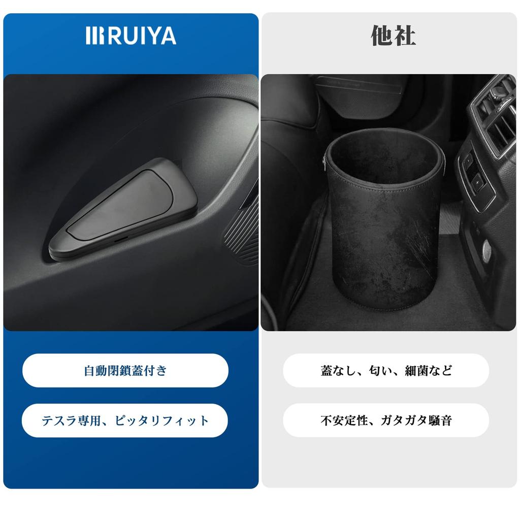 RUIYA Set of 2 Toyota Harrier 80 Series Trash Door Trash ABS 80 Harrier Car Side Small Item Easy To Harrier 80 Series Custom Seat and Passenger Set of