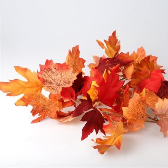 1/2 шт. 175/200 см Осенняя гирлянда из кленовых листьев для подвешивания в помещении и на улице, искусственные листья, растения, лиана, ротанг, осеннее украшение для каминной полки, камина, крыльца