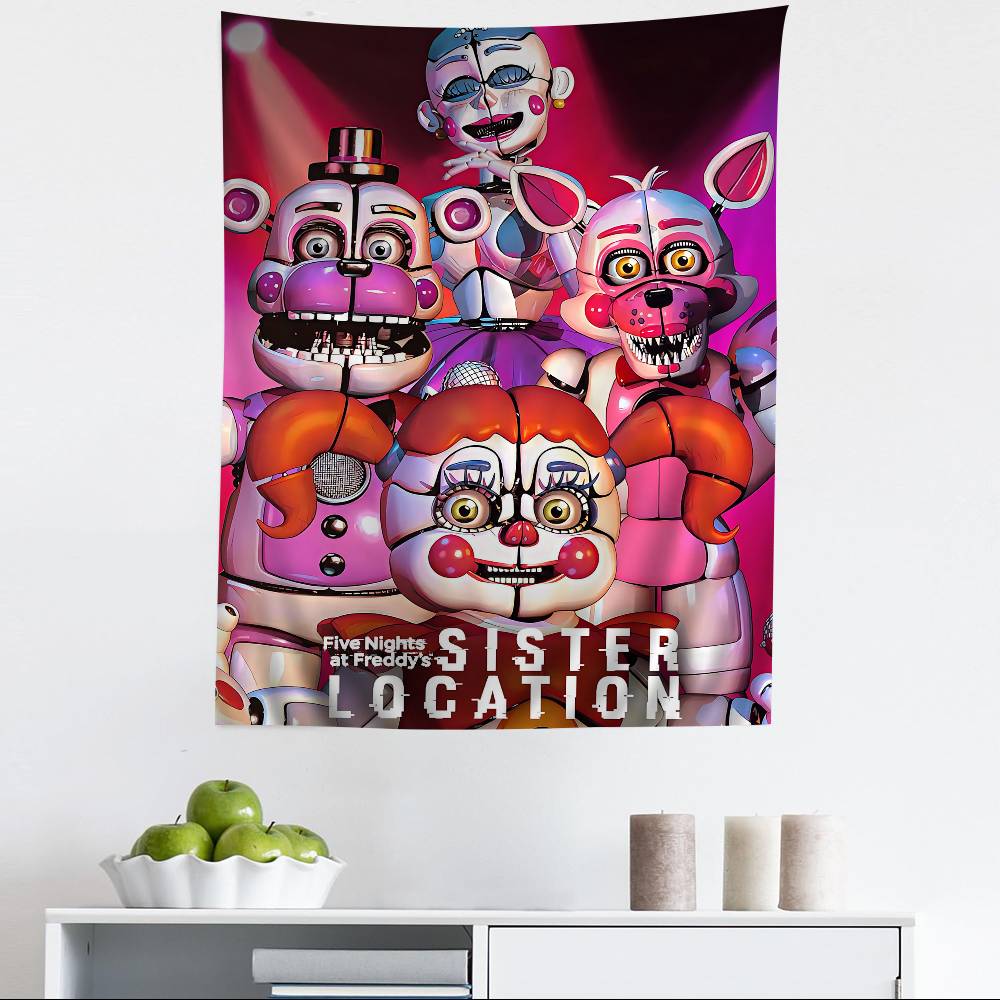 FFNAF FivenightsAtFreddys Anime Tapestry Art Science Fiction Room Home Decor Wall Art Decor