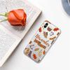 Осенний тыквенный лист Чехол для телефона Для IPhone 11 12 13 14 Mini Pro Max XR X XS TPU Прозрачный чехол Для 8 7 6 Plus SE 2020