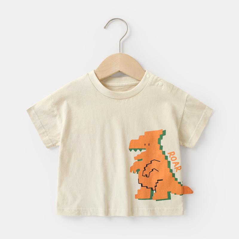 Baby Clothes Casual Short-sleeved T-shirts Summer Clothes Boys Girls Baby Children Children Summer Half-sleeved Tops