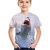 Shark Tshirt Kids Clothes Summer Animals Blue Sea T-Shirt For Boy Tee Shirt Children Top 2026 Short Sleeve 3d Print Girls Tees