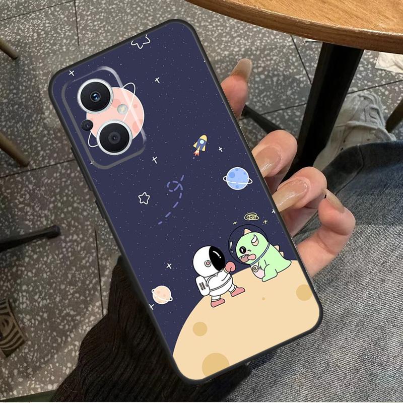 Милый галактический Астронавт Для OPPO Reno 7 8 Lite 8T 14F 13F 11F 12F 10 11 12 13 14 Pro OPPO Find X9 X8 X5 X6 Pro Чехол
