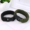 23cm/9in Seven Core Paracord Survival Bracelet for Outdoor Emergency Escape Camping Tool with Plaited Rope Design