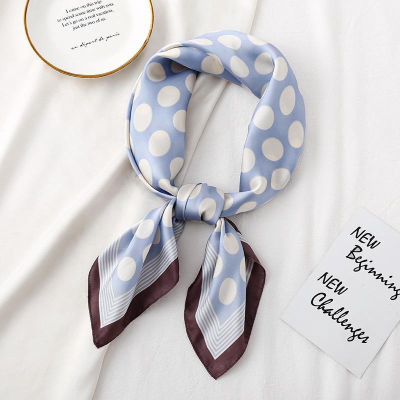 2024 New 70 CM Silk Shirt Decoration Small Square Scarf Fashionable And Versatile Commuting Scarf Neck Protection Scarf