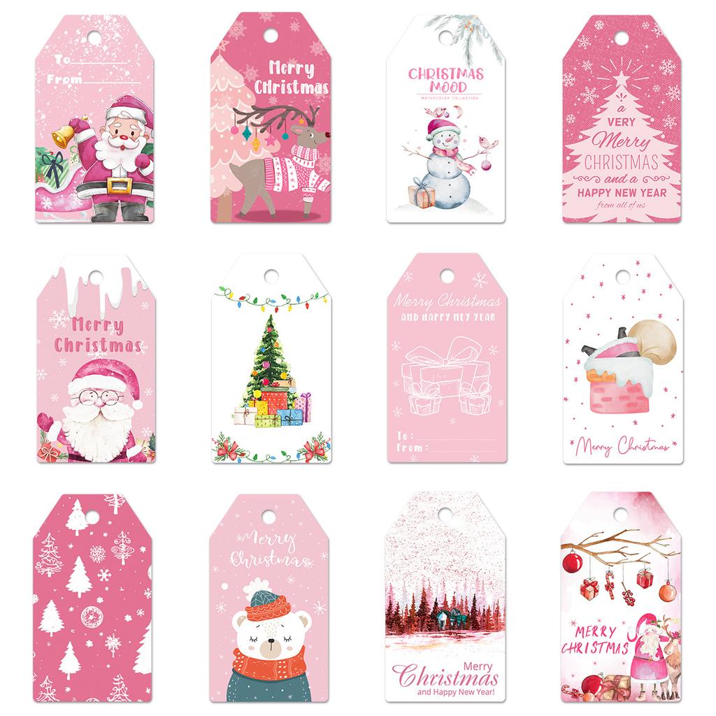 Новый стиль, Розовый рождественский кулон, Милый снеговик, Вечеринка с рождественской елкой, Подарок, Рождественская бирка для подвешивания, Праздничный кулон