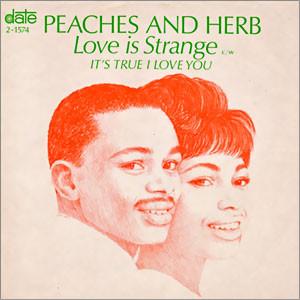 7-дюймовая пластинка PEACHES & HERB - Love Is Strange / It's True I Love 21574 Дата 1967 США Soul/Funk Б/у