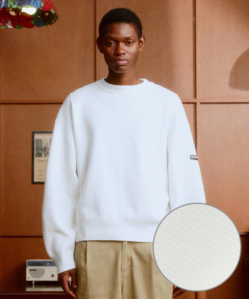 DTHIRTYONE Logo-Jacquard Sweater (Off White)