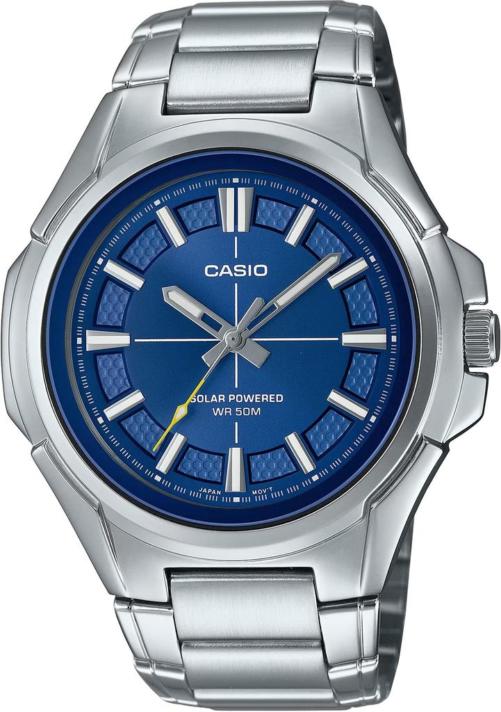 Casio Стандартные солнечные аналоговые водонепроницаемые часы 5 АТМ MTP-RS100D-2AV