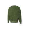 Puma Retro Crewneck Sweatshirt With Contrast Pocket And Faux Shearling Men Tops Dark-Green 534814-67