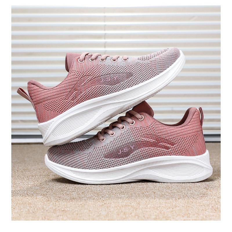Женская обувь 2024, весенняя повседневная спортивная обувь на мягкой подошве, дышащая обувь с сеткой, кроссовки большого размера