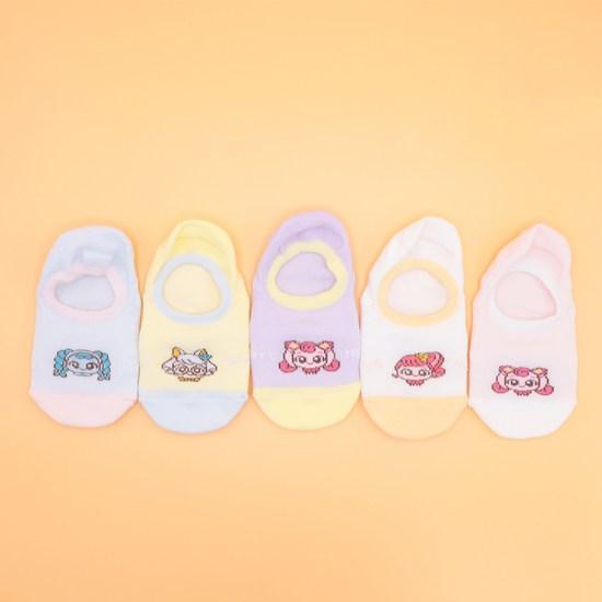 Catchtinipping Girls' Non-slip Overshoes Set of 5 Pairs, a Popular Character In Korea