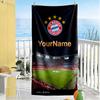Bayern Munich Personalized Name Beach Towel Super Soft & Absorbent