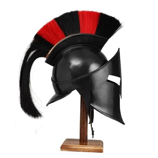 Great King Leonidas Sparta 300 Movie Black Helmet
