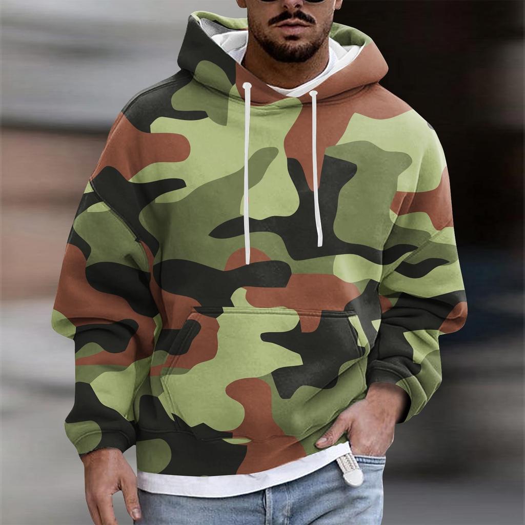 Мужское плюшевое теплое пальто с принтом, флисовый свитер, повседневное пальто, свитер с карманами, осенне-зимнее пальто