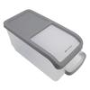 10KG Transparent Rice Storage Box Rice Dispenser Container Slide Cover Grain Storage Bucket with