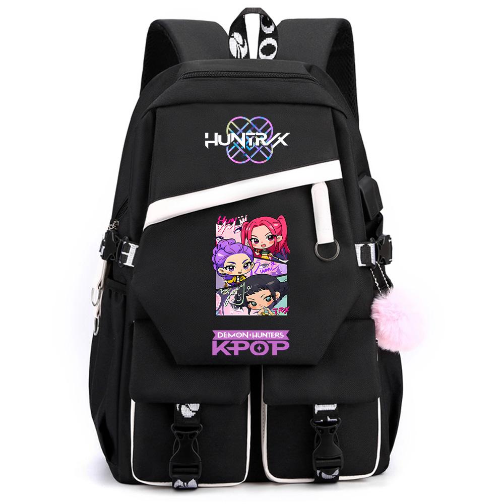 Anime K-Pop Demon Hunters Printed Large Capacity Backpack for Teenger Student Girl Boy Schoolbag Bookbag Women Waterproof Travel Bag Gift