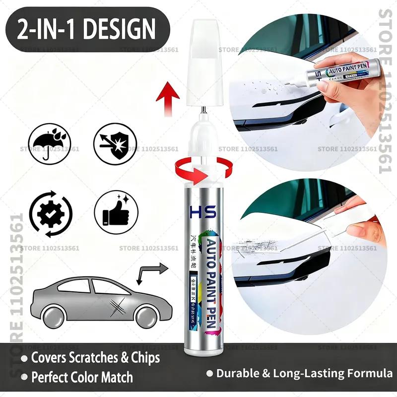 Car Paint Repair Pen For Skoda Octavia Touch Up Scratch Remover DIY Auto Accessories Beige 123 White Gray LD7S 160 Black Red