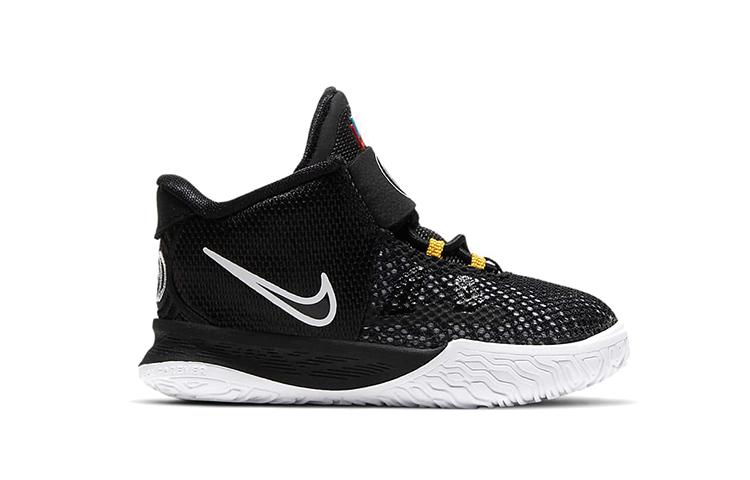 Nike Баскетбольные кроссовки Kyrie 7 Mid Black White для младенцев и малышей CT4980-002