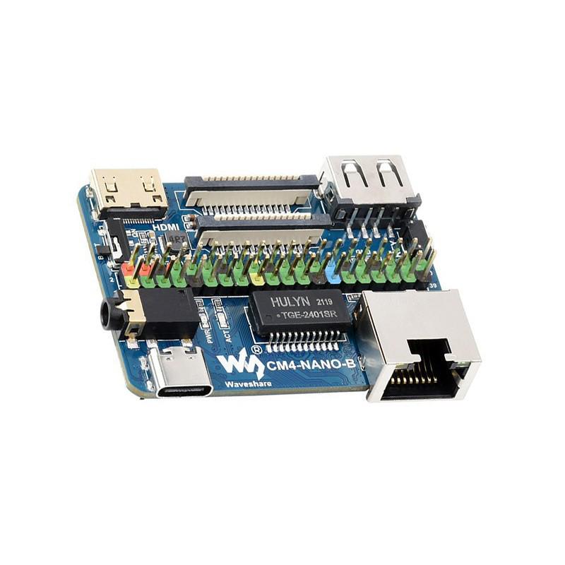 Плата расширения Raspberry Pi CM4 с портами Gigabit Ethernet, USB 2.0, CSI/DSI и Mini HDMI
