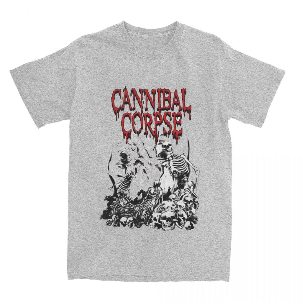 Эстетичная футболка с логотипом Cannibal Corpse для мужчин, хлопок, короткий рукав, группа Death Metal, круглый вырез, летняя одежда