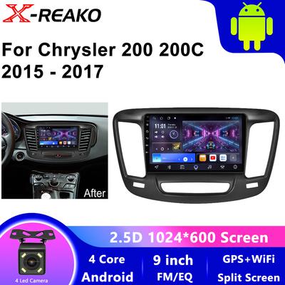 Автомобильный Android Android 13 для Chrysler 200 200C 200S 2015 - 2019 Автомобильный радиоплеер беспроводной Android Auto Carplay Mirror Link DSP