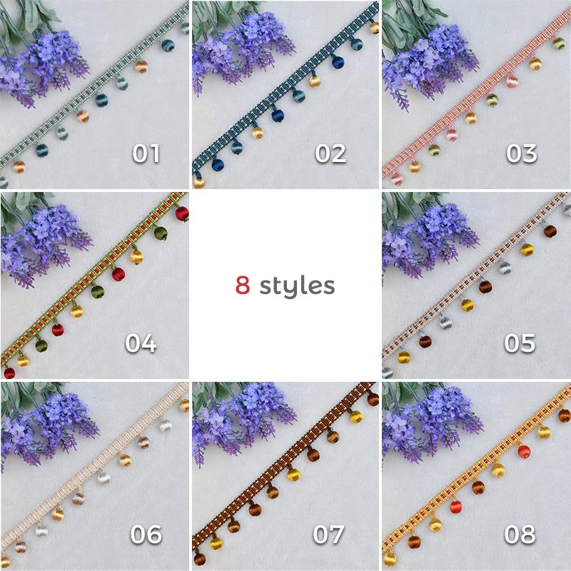 1 метр Европейский стиль кисточка бахрома помпон шар занавеска кружевная отделка сделай сам обивка диван скатерть декор аксессуары швейное ремесло