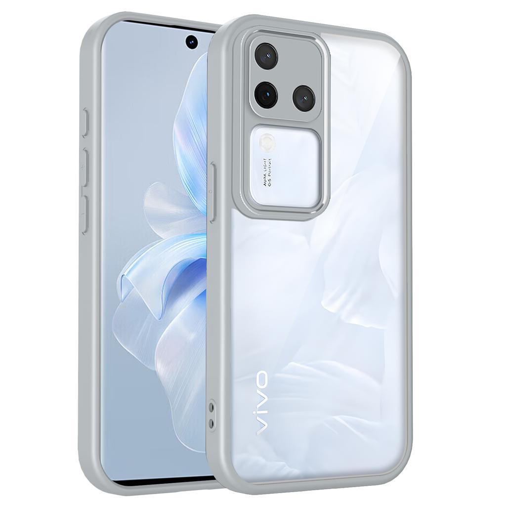 Для Vivo V30 Чехол vivo V30 Pro Чехол для телефона Vivo v30pro Чехол vivo v30 Силиконовый бампер с воздушной подушкой Прозрачная матовая задняя крышка Жесткая