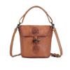 Женская сумка Street Vintage Bucket Baotou Layer Cowhide All-in-one Handbag Изысканная высококачественная сумка Sense Crossbody
