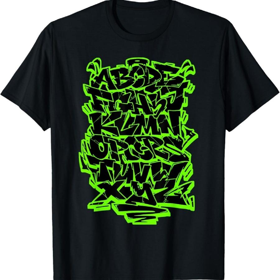 Graffiti Alphabet Wildstyle Hip Hop Street Art Urban T-Shirt