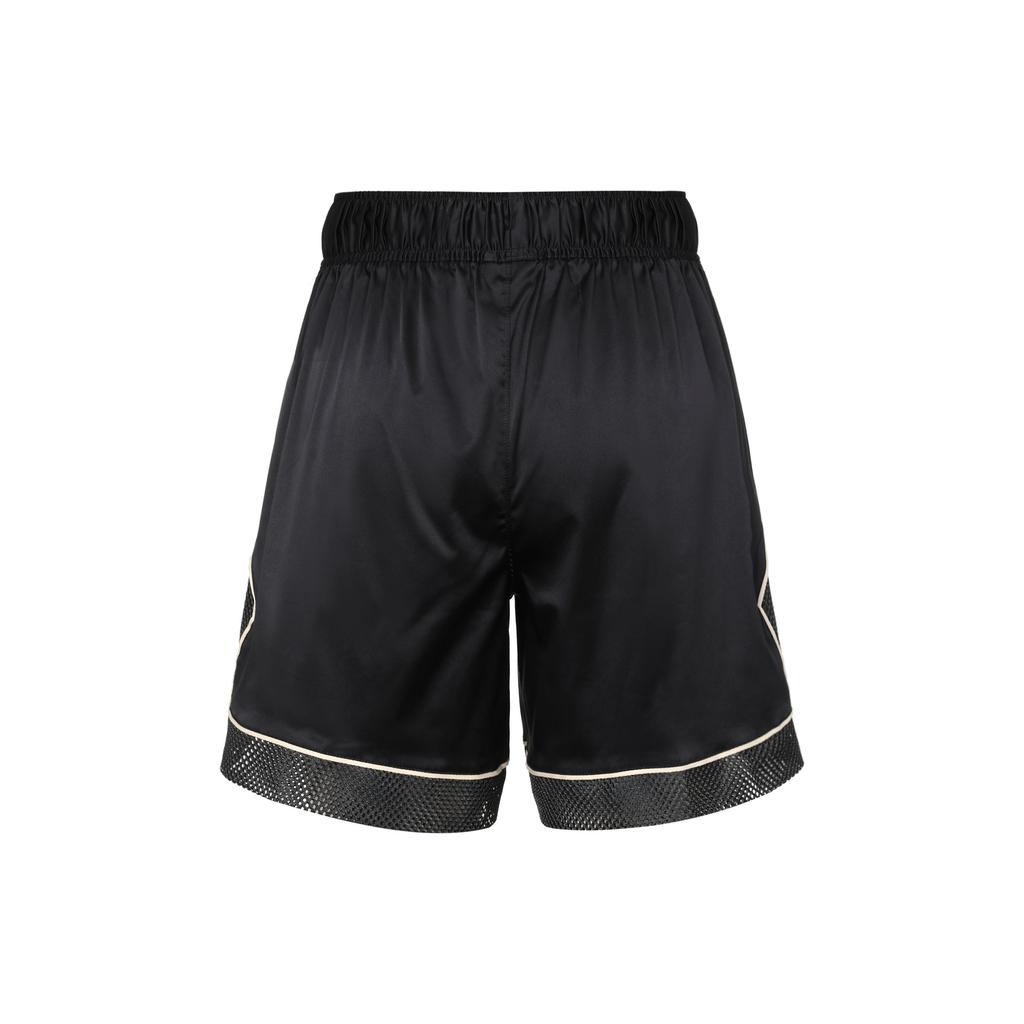 Jordan Шорты для тренировок Essentials Diamond Solid Color Breathable Mesh Lace-Up, женские шорты черного цвета DO5042-010