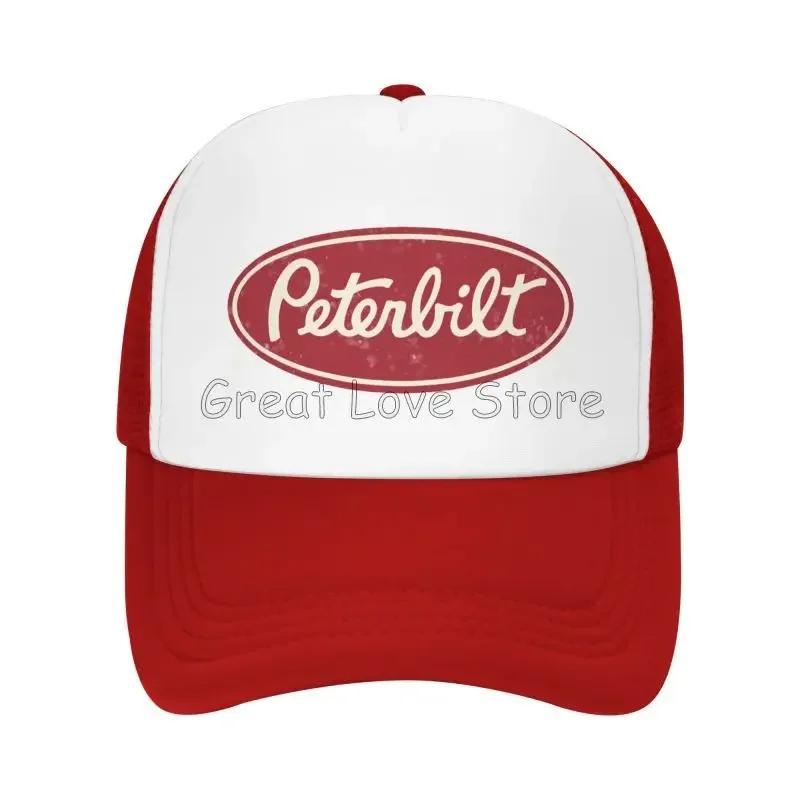 Мужские сетчатые бейсболки Peterbilt Truck Racing, унисекс, хип-хоп, регулируемая кепка snapback, женские летние повседневные кепки от солнца