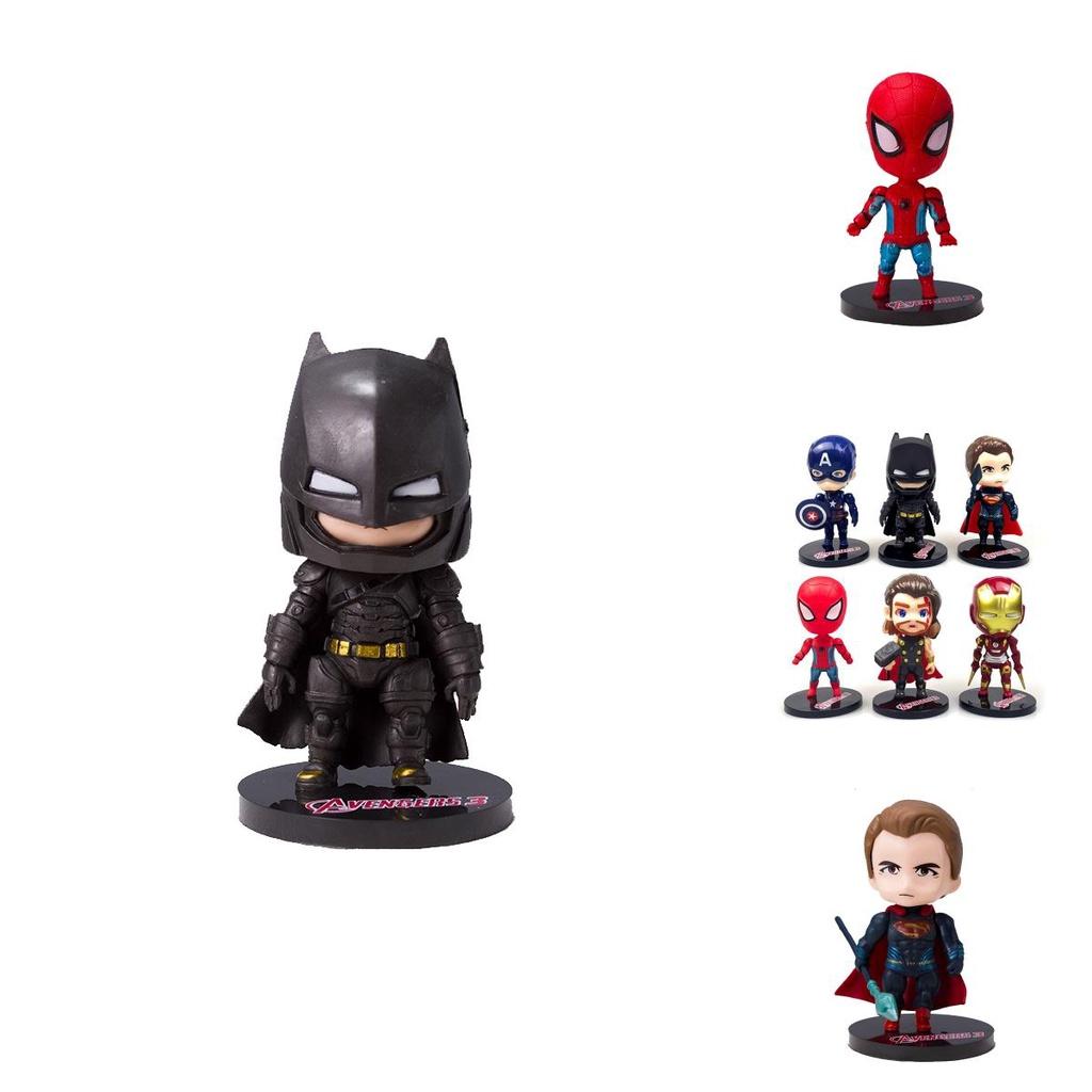 ПВХ Декорации для торта на день рождения Мстители Игрушки с Железным Человеком и Капитаном Америкой Идеально для детских вечеринок