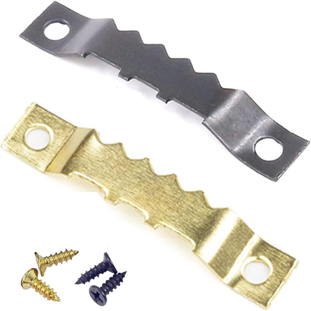 With Screw Saw Tooth Hooks Multi Functional Picture Hanging Sawtooth Picture Frame Hanger  Home